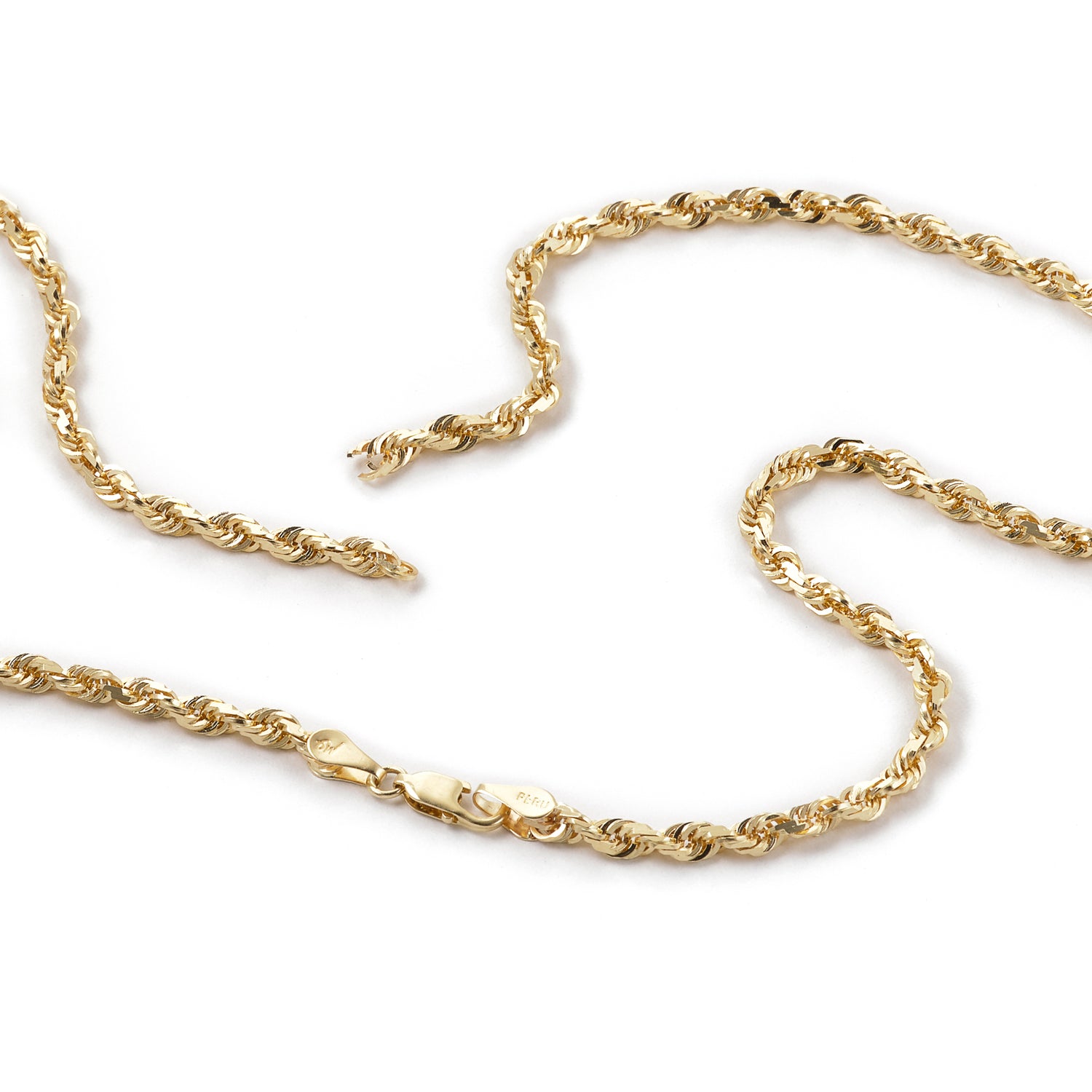 Broken yellow gold chain necklace