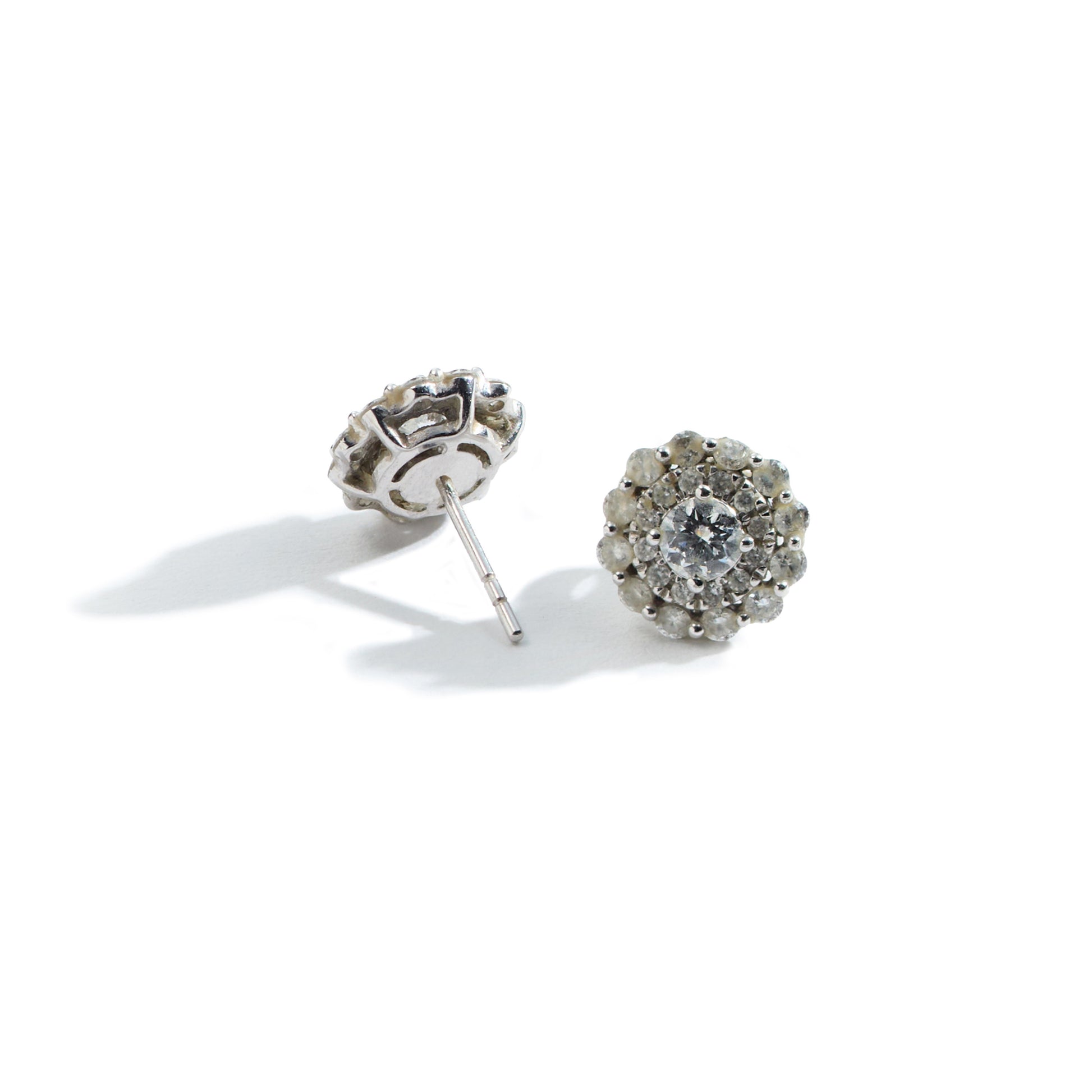 Tarnished and dirty pair of earrings