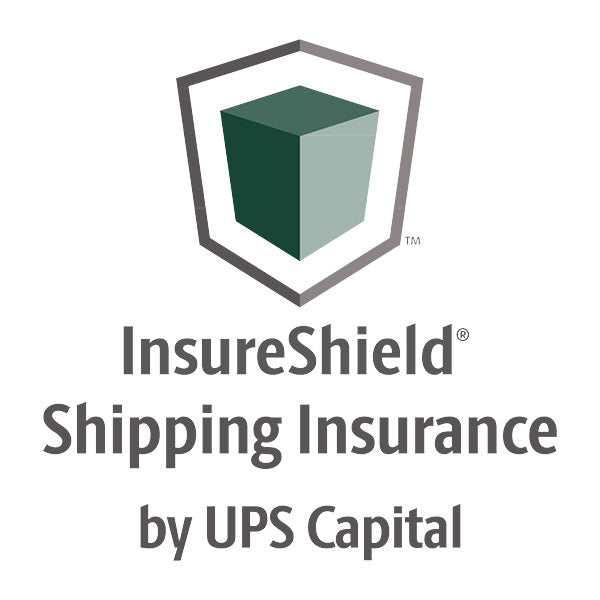 InsureShield Shipping Insurance by UPS Capital logo with a green box icon on a white background